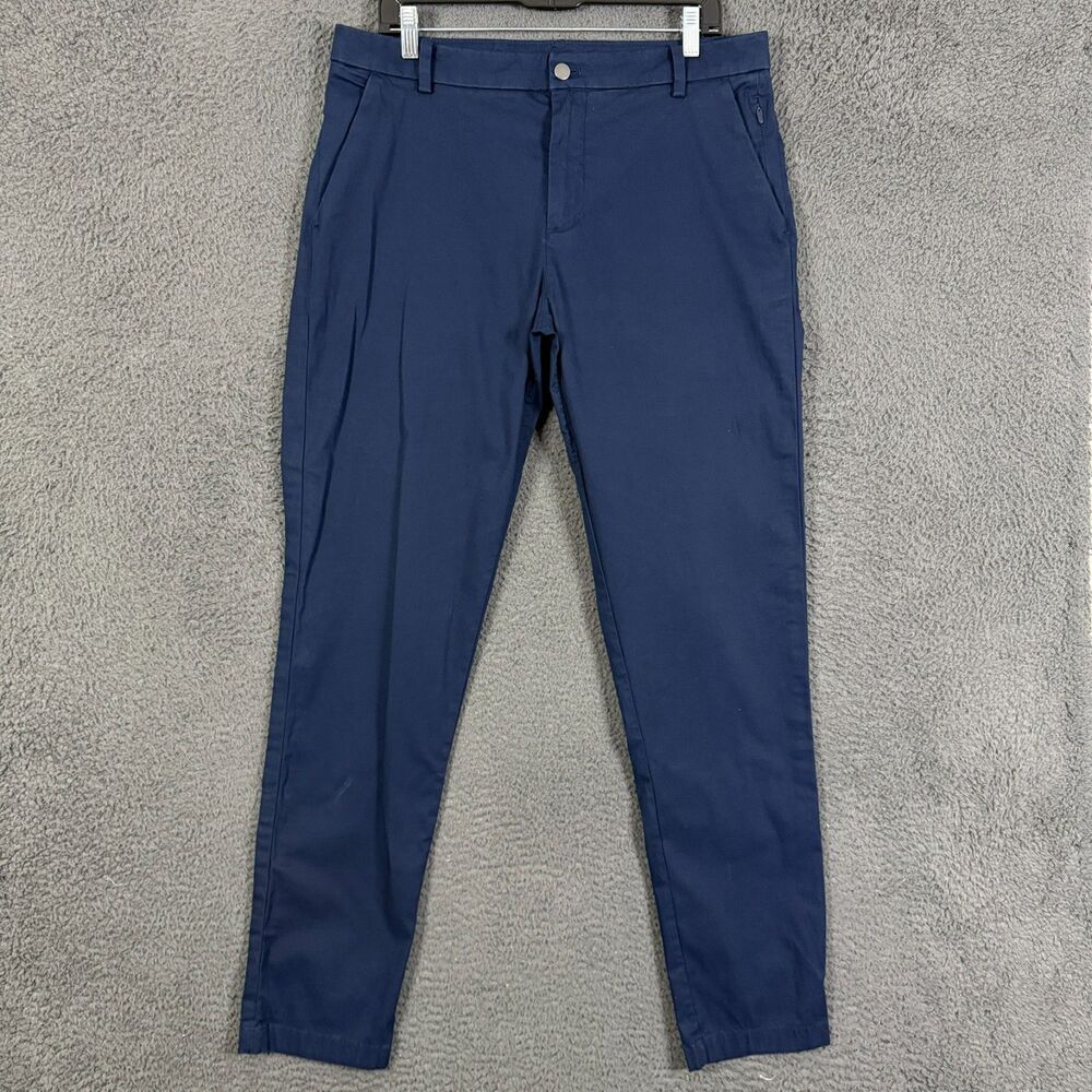Lululemon Pants Mens 34x33 Blue ABC Slim Fit Stretch Warpstreme Athleisure
